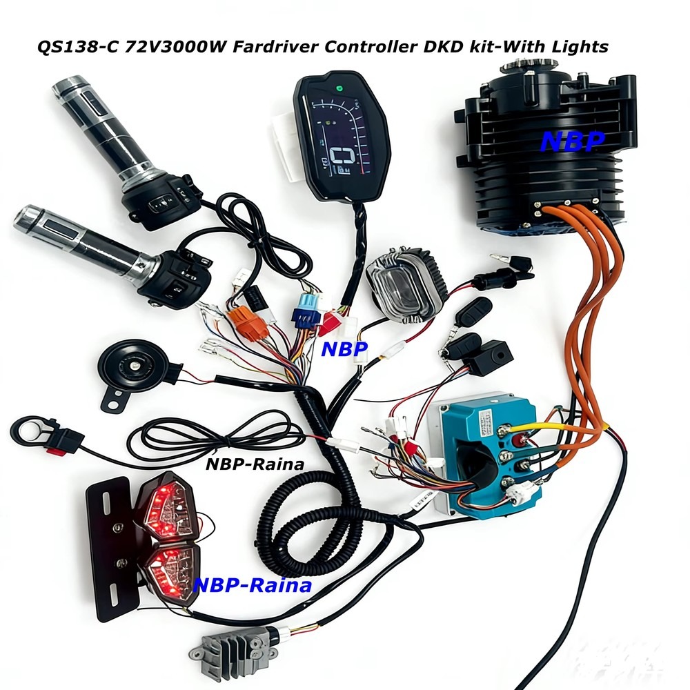 Kit de motor central de 72V e  - Mid Drive Motor Kit 72V 3000W avaliação e preço